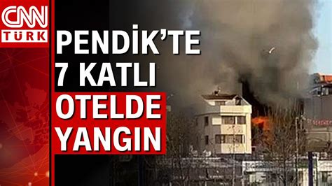 istanbul pendik te otel yangını
